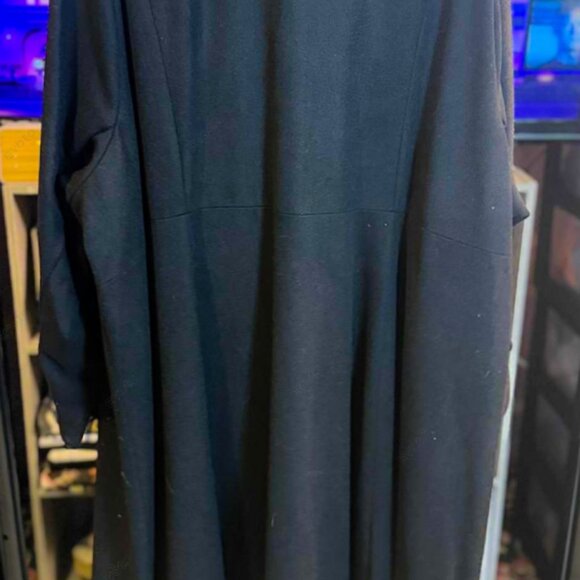 Torrid Size 6 Black Wool-Blend Military Fit & Flare Coat, Black, NWT - Picture 6 of 16